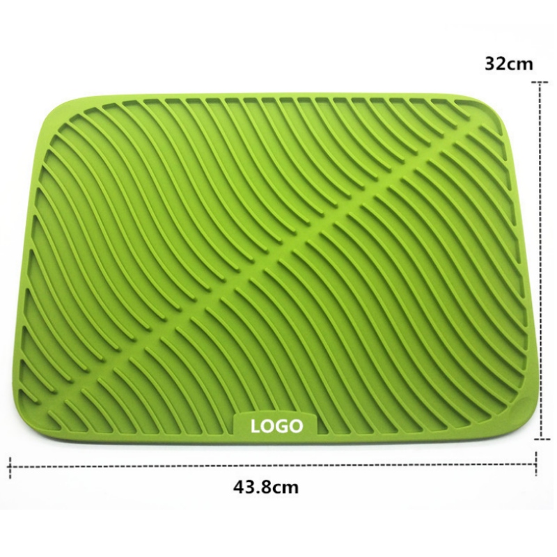 Silicone drainage pad silicone storage pad kitchen antiskid tableware dehydration pad