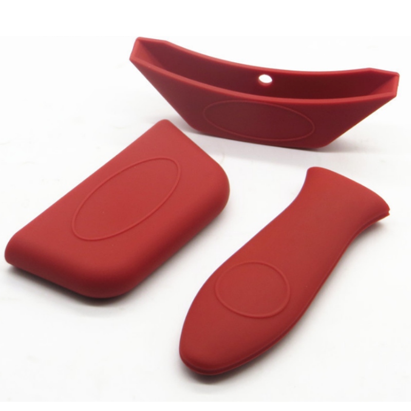 Silicone anti scalding pan handle heat insulation cover pot handle cover sharp corner round corner pot ear cover anti scald anti slip handle cover