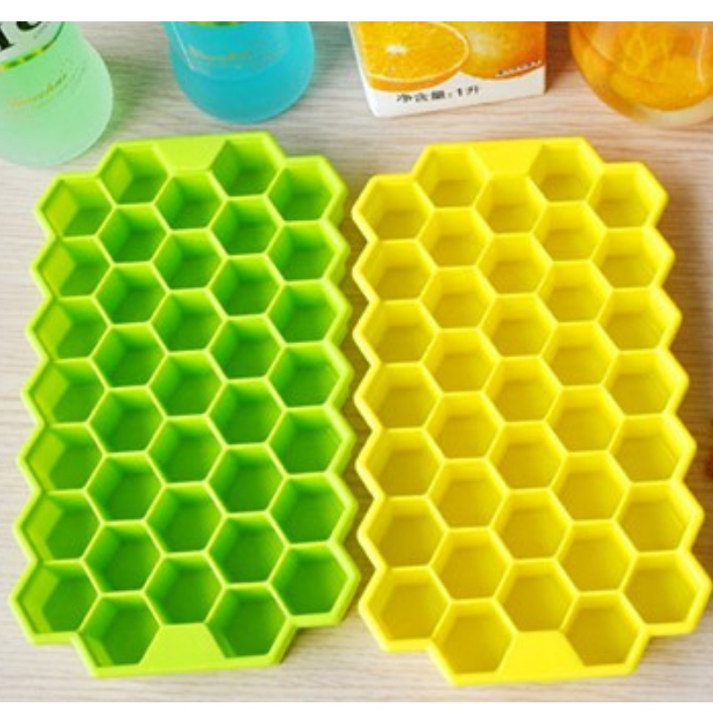 37 cell honeycomb ice lattice silica gel ice grid with cover home ice box mold